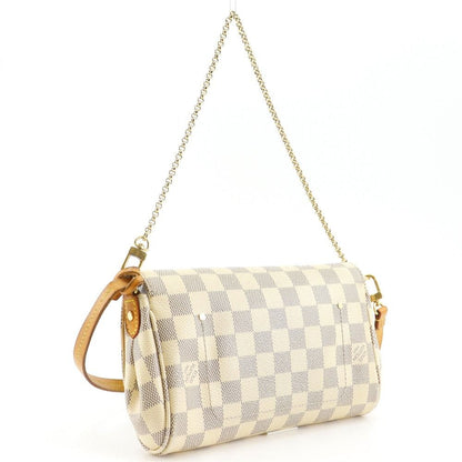 Louis Vuitton Favorite PM Damier Azur Canvas White Shoulder Bag