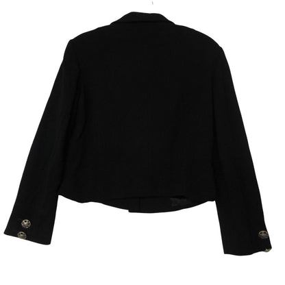 Versace Jeans Couture Set Medusa Button Jacket Stainless Steel Color Skirt Black