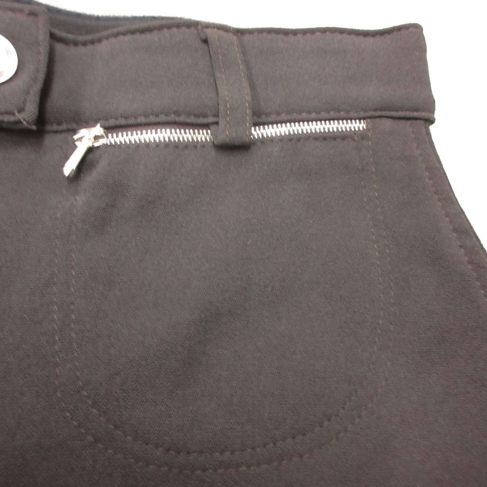 Gucci Pants Era GG Button Zipper Pocket Stretch Tapered Dark Brown