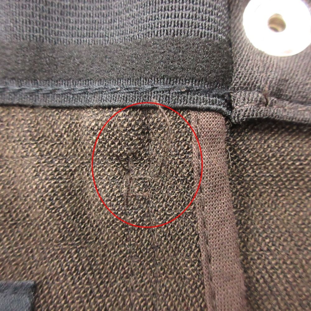 Gucci Pants Era GG Button Zipper Pocket Stretch Tapered Dark Brown