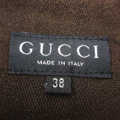 Gucci Pants Era GG Button Zipper Pocket Stretch Tapered Dark Brown