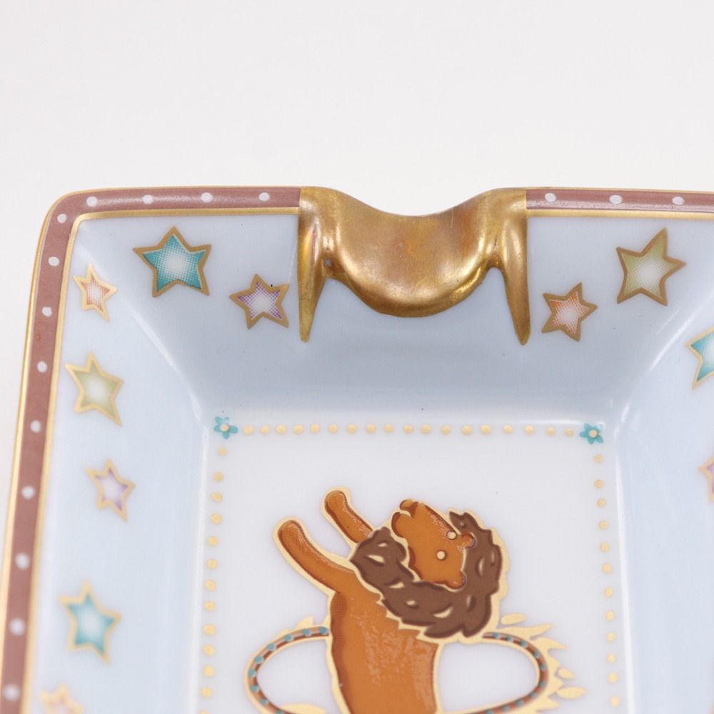 Hermes Ash Tray Circus Mini Gray Dish Mini Plate Pottery White