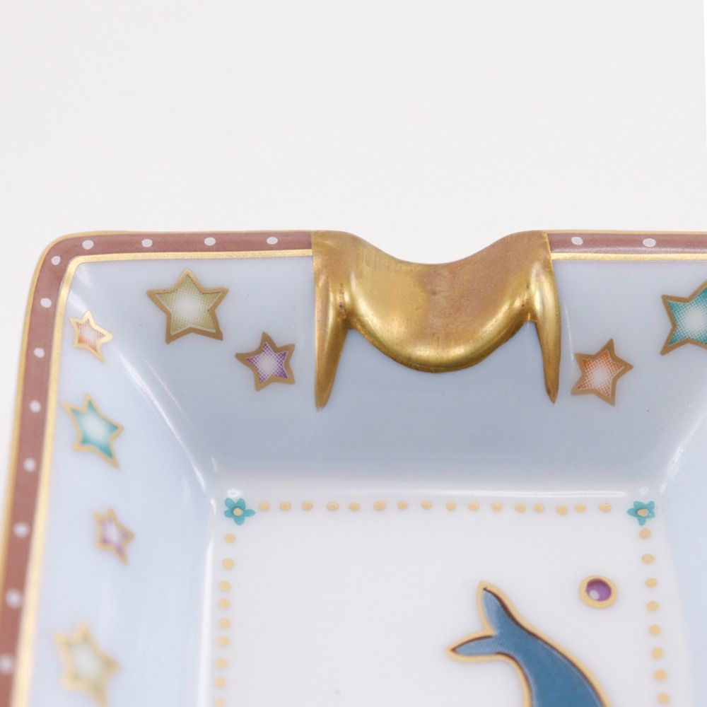 Hermes Ash Tray Circus Mini Gray Dish Mini Plate Pottery White