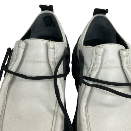 Moncler Loafers 37 White Black Leather
