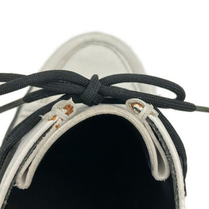 Moncler Loafers 37 White Black Leather