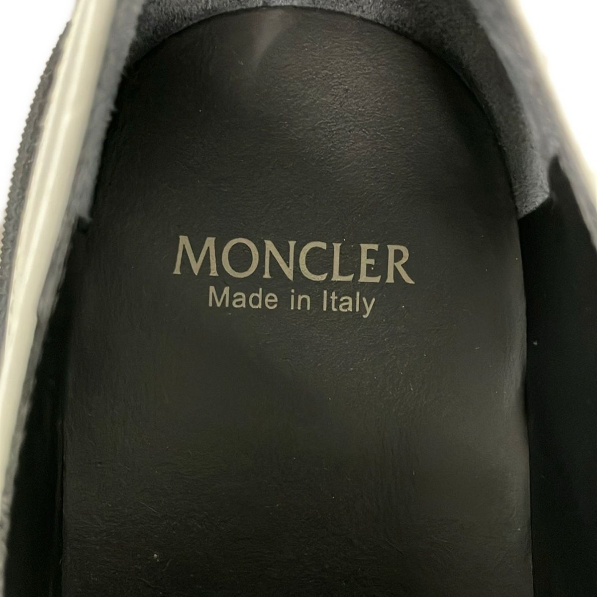 Moncler Loafers 37 White Black Leather