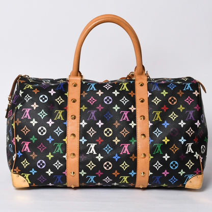 Louis Vuitton Takashi Murakami Monogram Multicolor Keepall 45 Boston Bag Noir — view 2