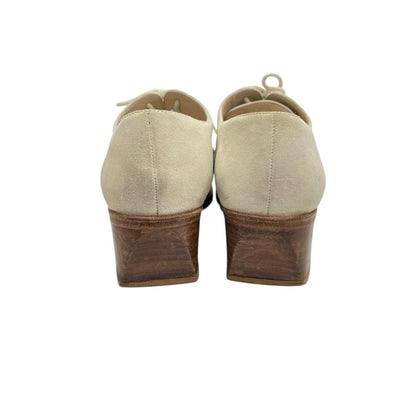 Chanel Lace Up Shoes Suede