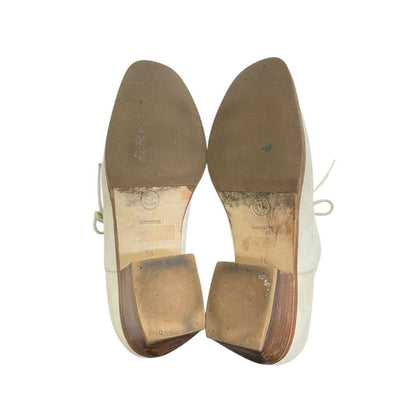 Chanel Lace Up Shoes Suede