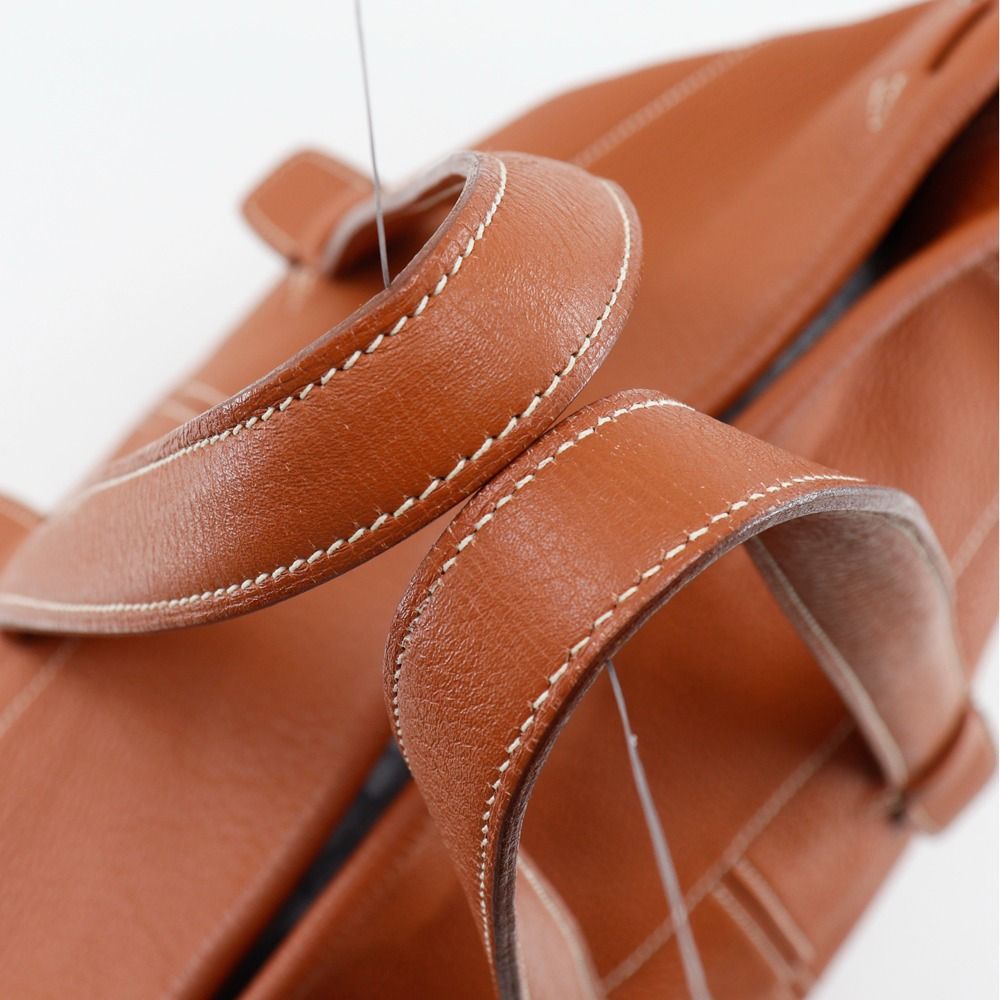 Hermes Tar Taurillon Clemence Brown Tote