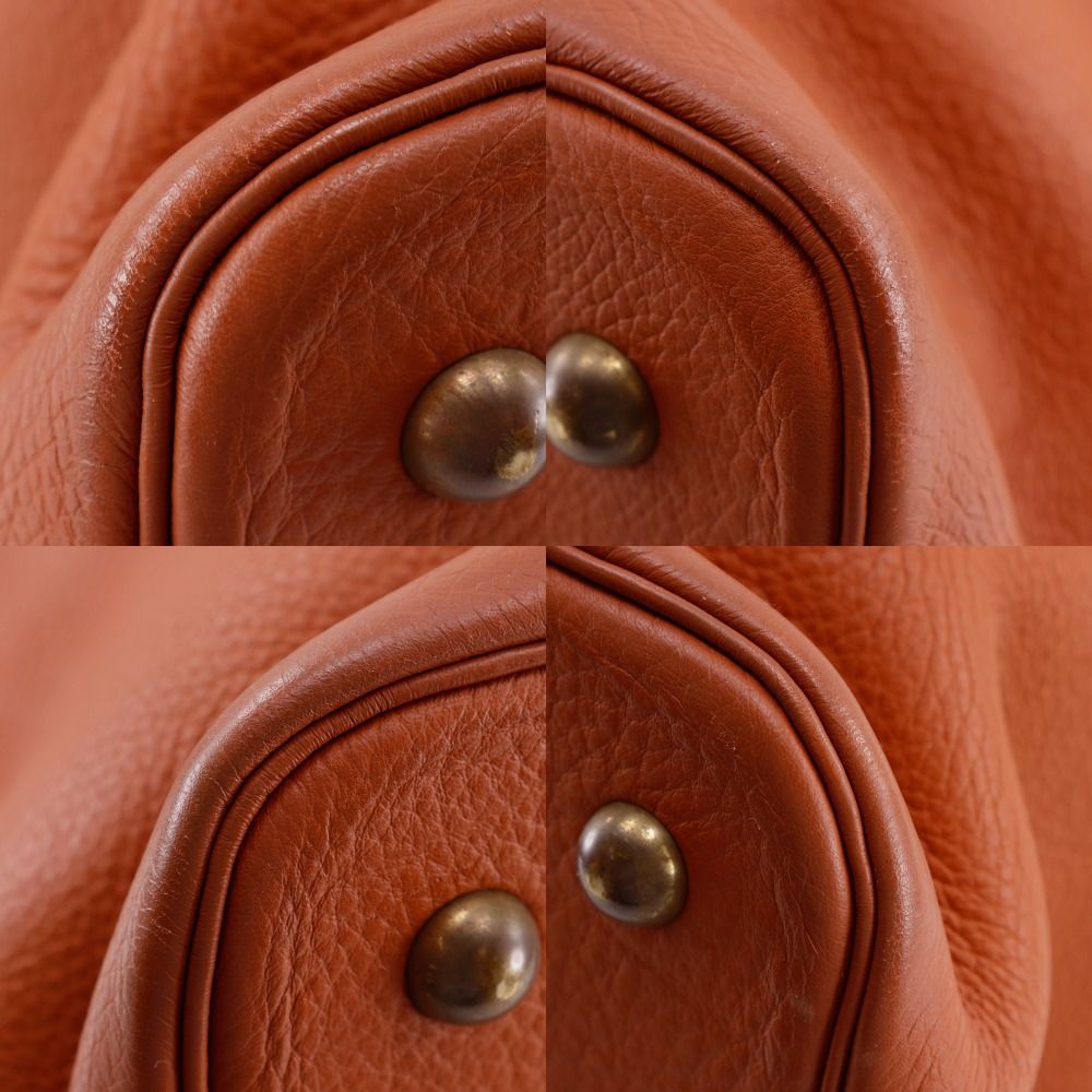 Hermes Tar Taurillon Clemence Brown Tote