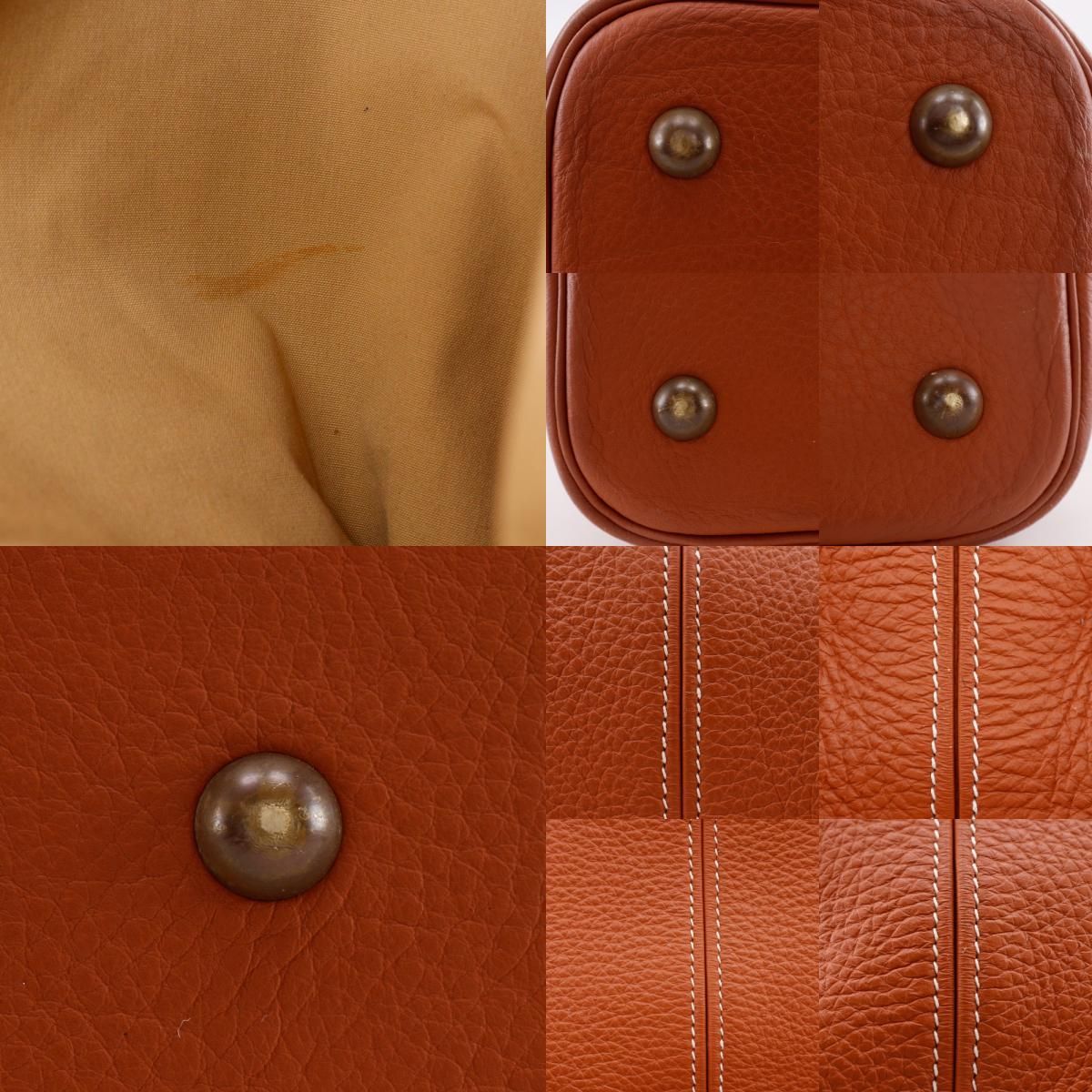 Hermes Tar Taurillon Clemence Brown Tote