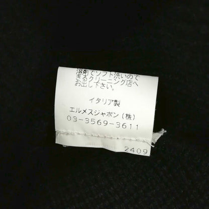 Hermes Martin Margiela Era Cashmere Logo Knit Cap Hat ME Black