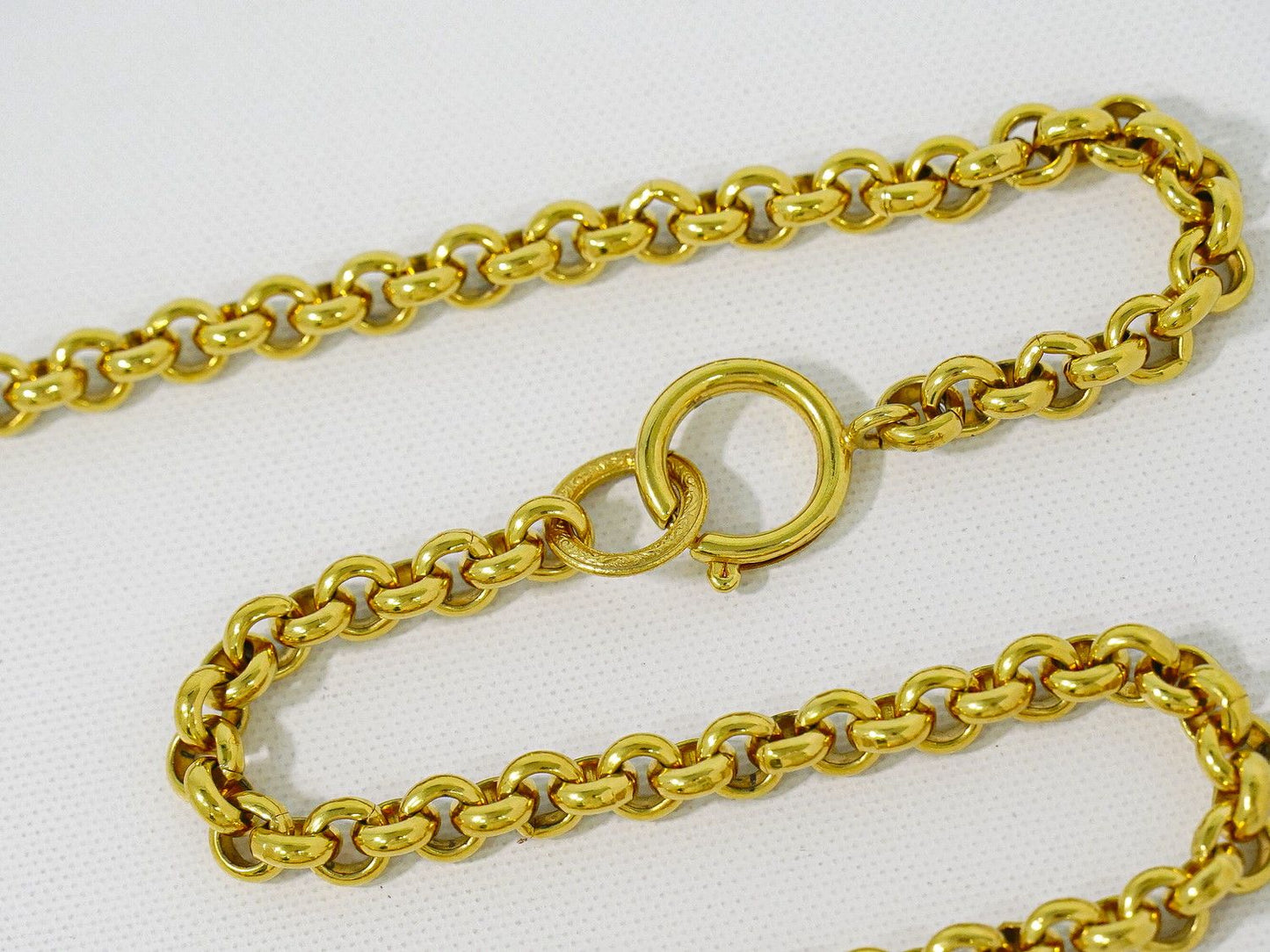 Chanel CC Logo Heart Motif Long Necklace Pendant Gold Plated