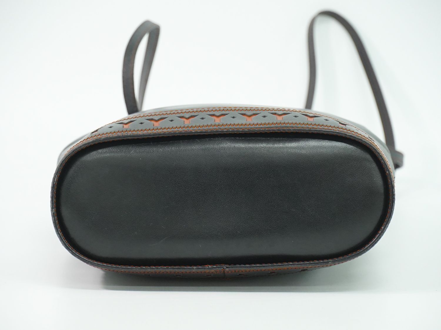Saint Laurent Yves YSL Leather Shoulder Bag Black