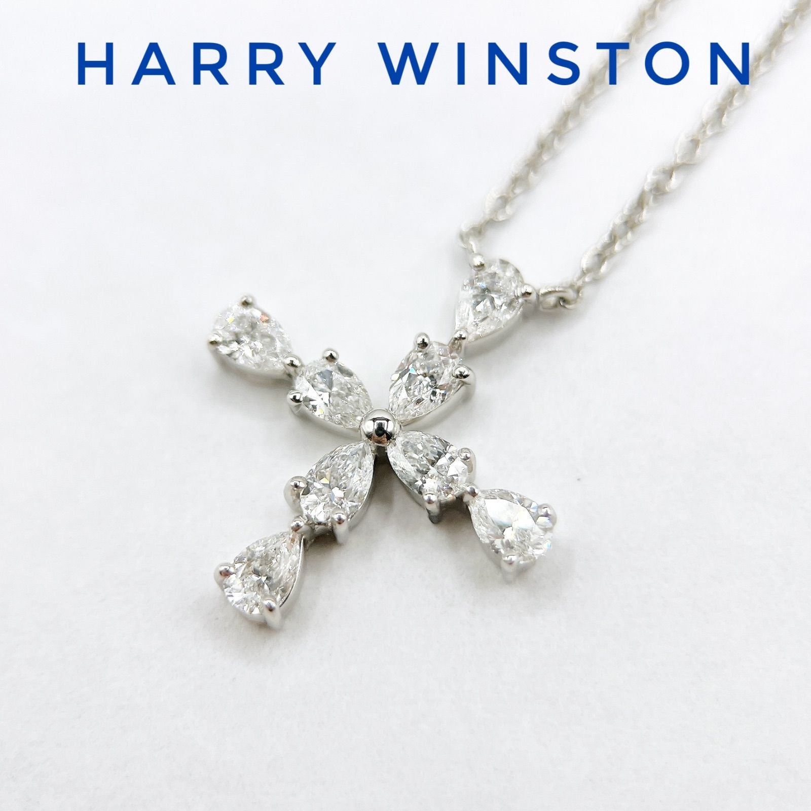 Harry Winston Symbols Diamond Platinum Necklace 42 cm