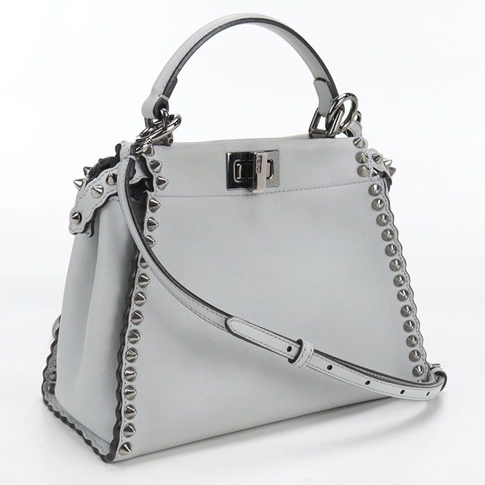 Fendi 2-Way Peekaboo Handbag Calfskin