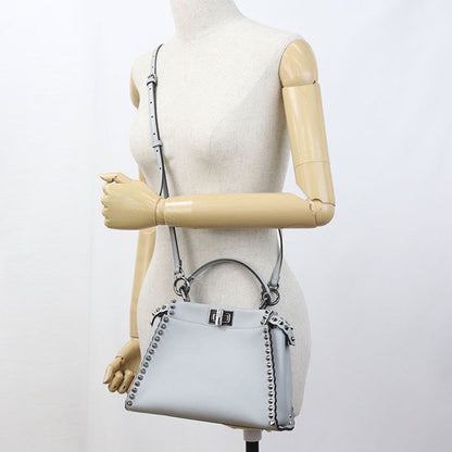 Fendi 2-Way Peekaboo Handbag Calfskin