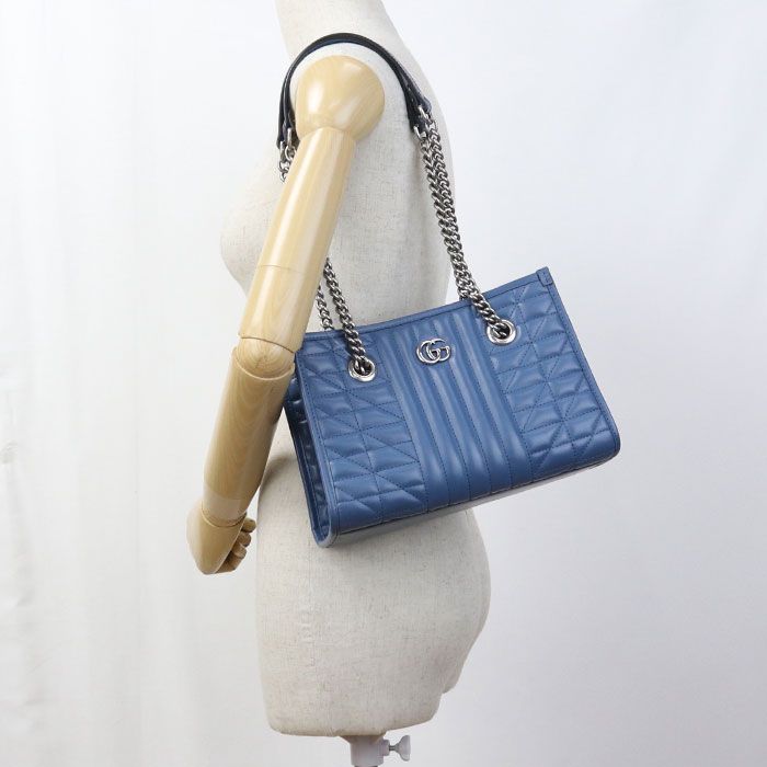 Gucci Chain GG Marmont Tote Leather