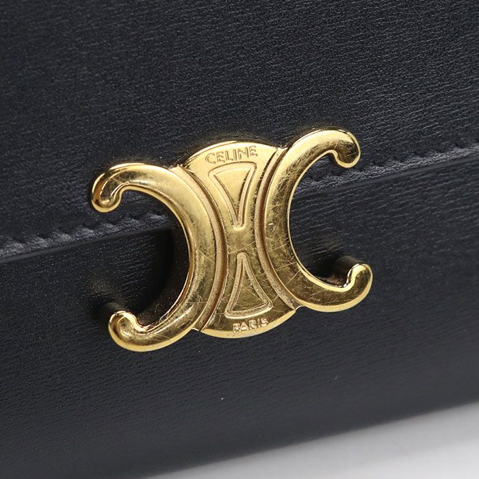 Celine Large Wallet Triomphe Bifold Calfskin