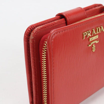 Prada Vitello Leather Wallet Bifold