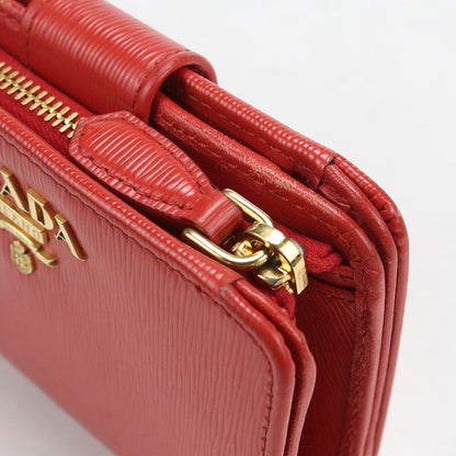 Prada Vitello Leather Wallet Bifold