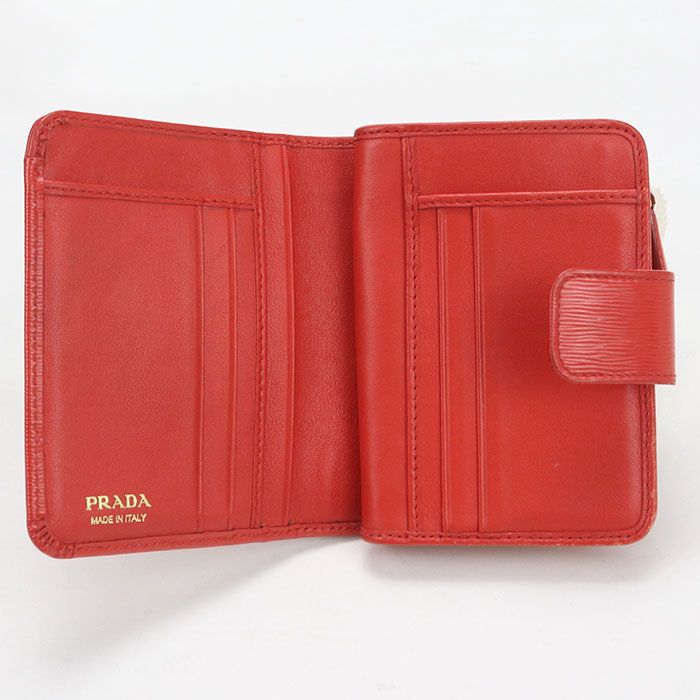 Prada Vitello Leather Wallet Bifold