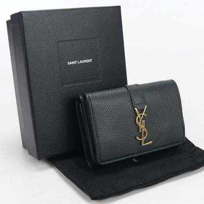 Saint Laurent Tiny Wallet Origami Trifold Leather