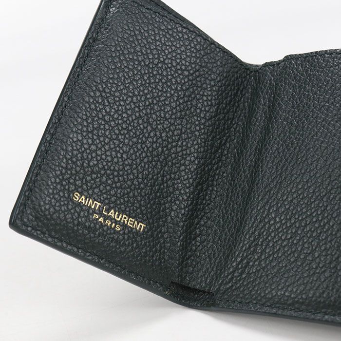 Saint Laurent Tiny Wallet Origami Trifold Leather