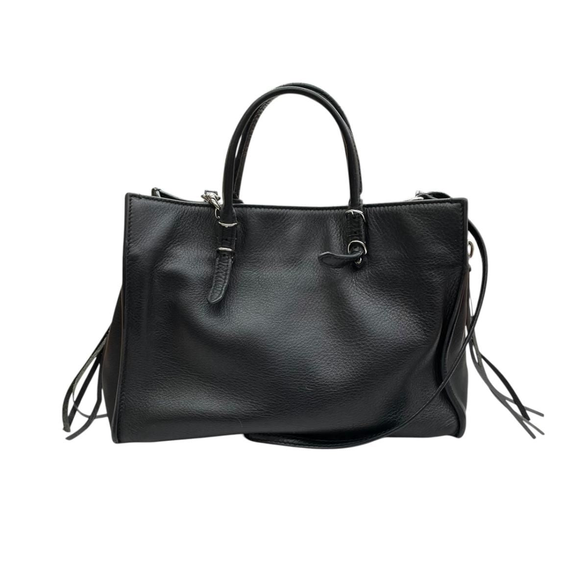 Balenciaga Papier A6 Zip Shoulder Bag Around Black