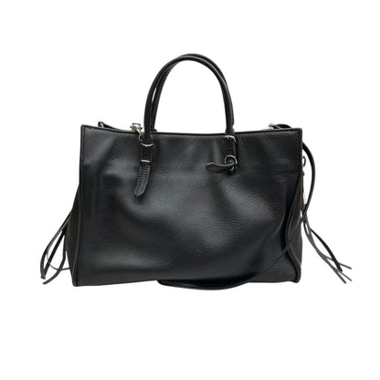 Balenciaga Papier A6 Zip Shoulder Bag Around Black