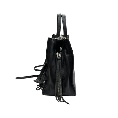 Balenciaga Papier A6 Zip Shoulder Bag Around Black