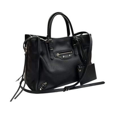 Balenciaga Papier A6 Zip Shoulder Bag Around Black