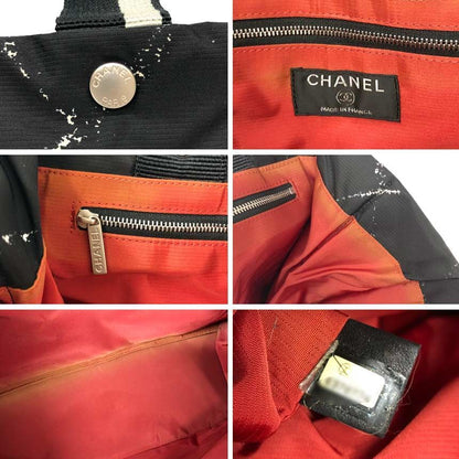 Chanel Travel Line Tote MM Black Vintage