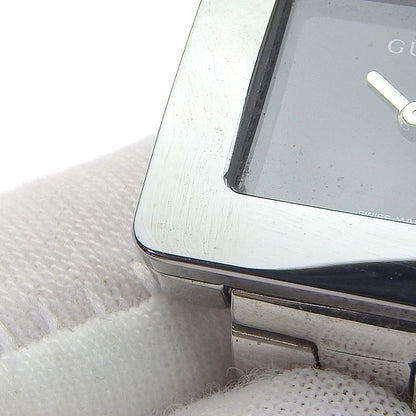 Gucci Stainless Steel Quartz Analog Display Black Dial Watch