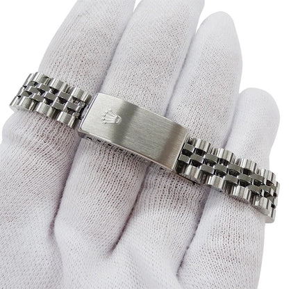 Rolex Datejust Number Watch Diamond Automatic Winding at Stainless Steel White