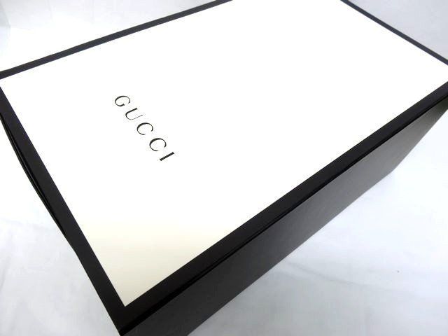 Gucci 2-Way Shoulder Bag GG Ribbon Leather Gray