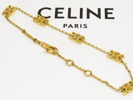 Celine Mini Triomphe Bracelet Gold