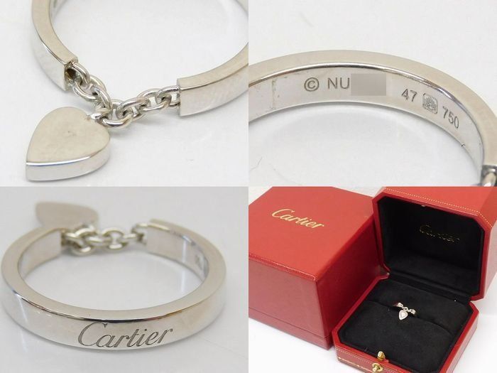 Cartier Monam le Ring 18k WG White Gold Diamond