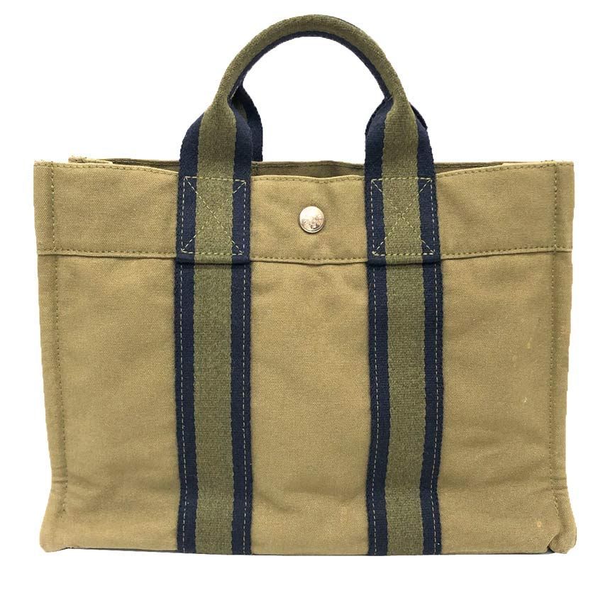 Hermes Fourre Tout PM Tote Khaki
