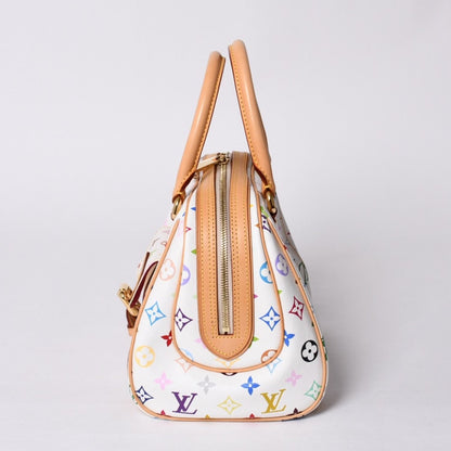 Louis Vuitton Priscilla Handbag Monogram Multicolor White Takashi Murakami — view 4