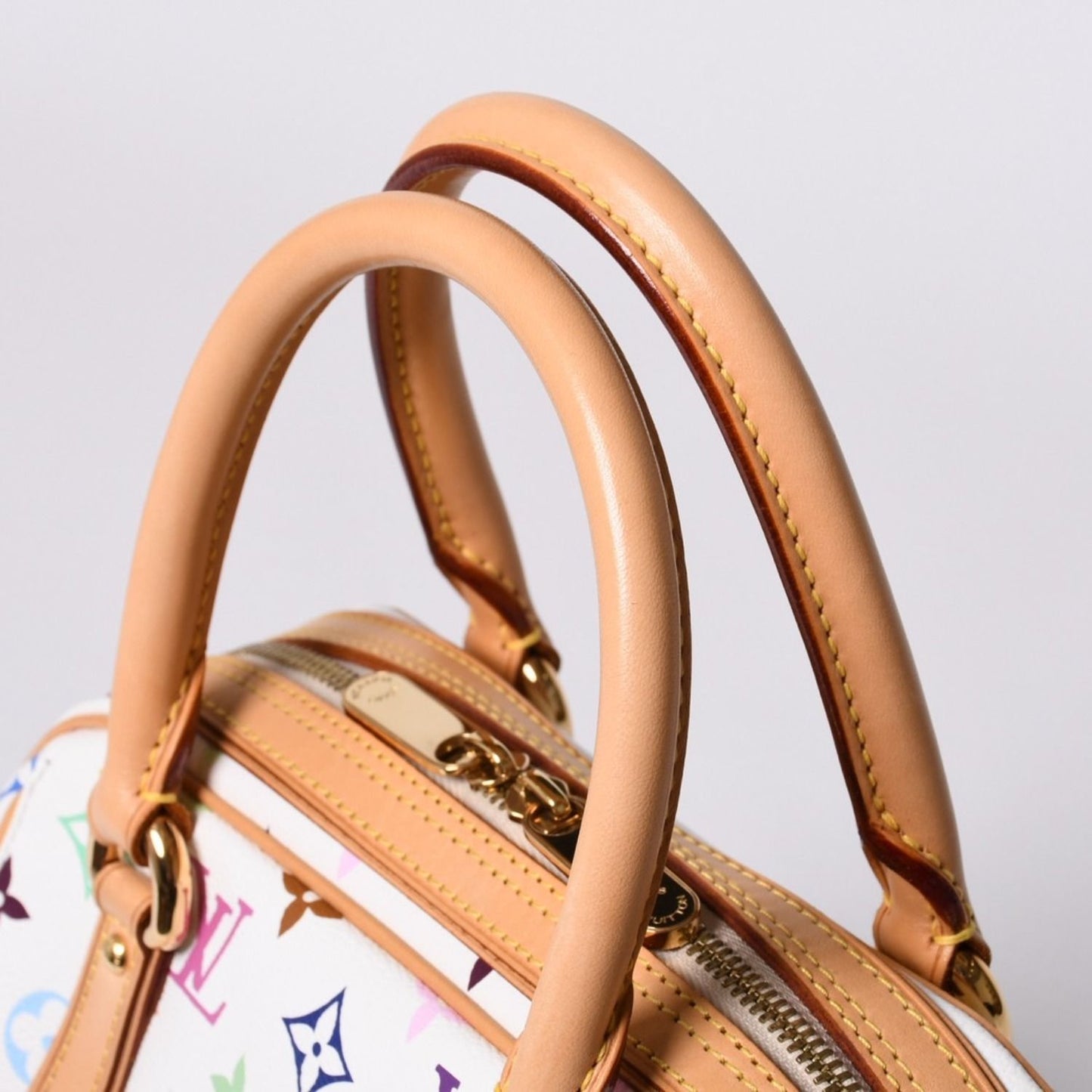 Louis Vuitton Priscilla Handbag Monogram Multicolor White Takashi Murakami — view 5