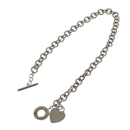 Tiffany & Co Heart Tag Toggle Chain Necklace Pendant 925 Sterling Silver