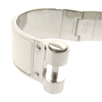 Hermes Charnier Metal White Bangle Bracelet