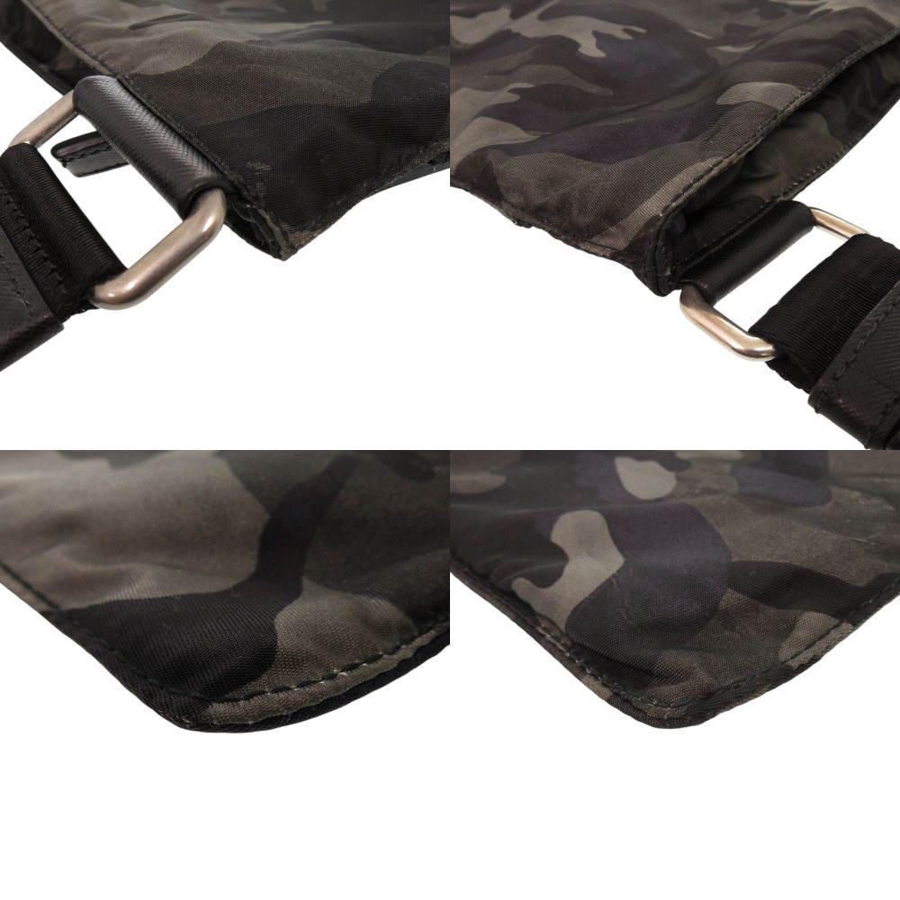 Prada Camouflage Tessuto Khaki Shoulder Bag