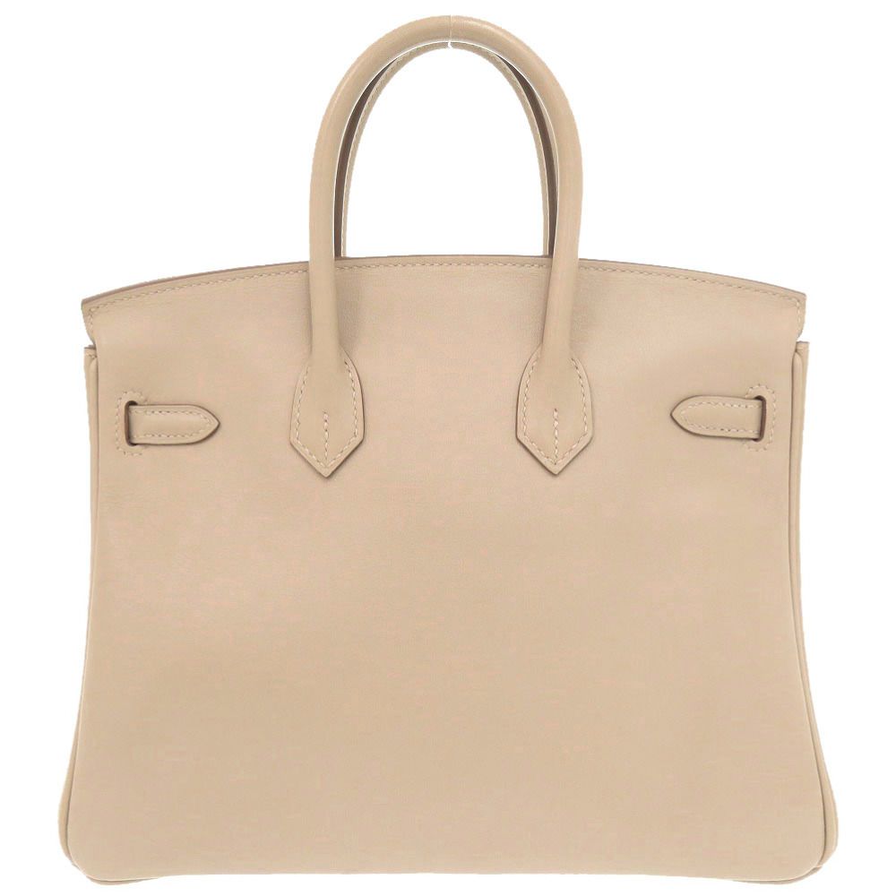 Hermes Birkin 25 Veau Swift Argil Silver Handbag