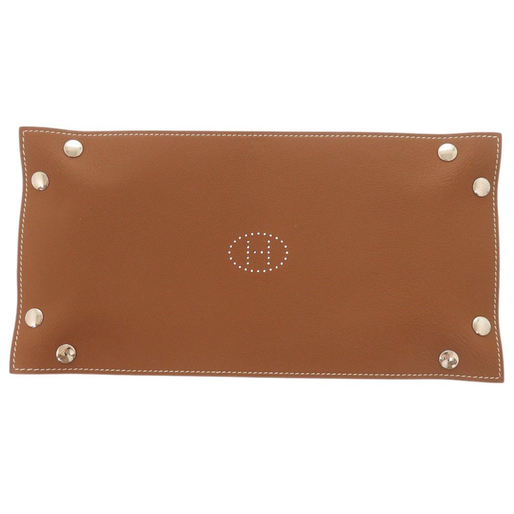 Hermes Miz Elance Desk Leather Potiron Fauve Pen Case Tray