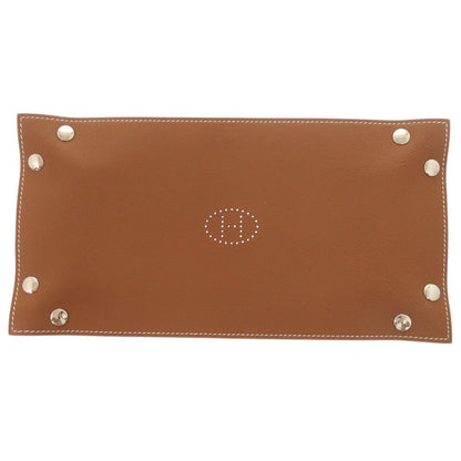Hermes Miz Elance Desk Leather Potiron Fauve Pen Case Tray