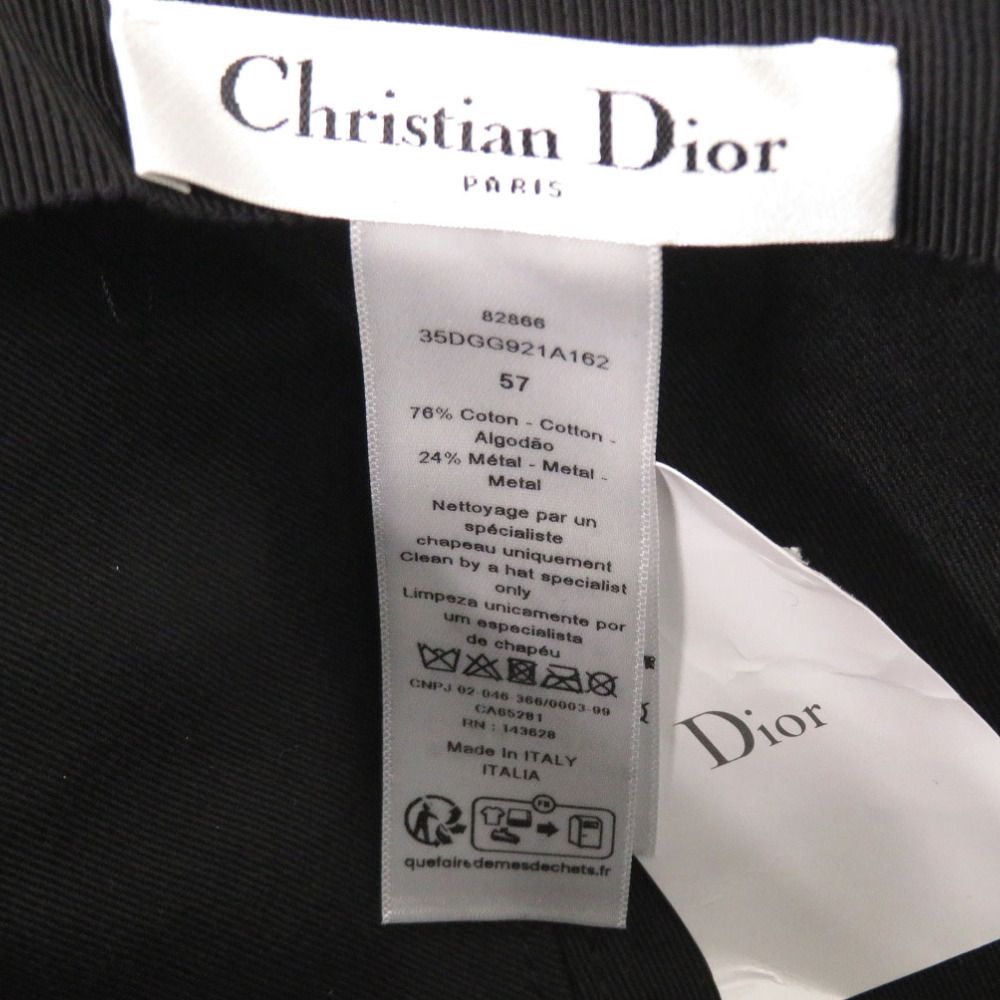 Dior Cotton Metal Black Hat