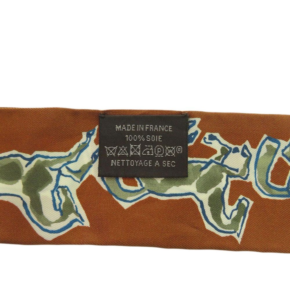 Hermes Twill Chevaux en Liberte Horse of Freedom Silk Caramel Khaki White